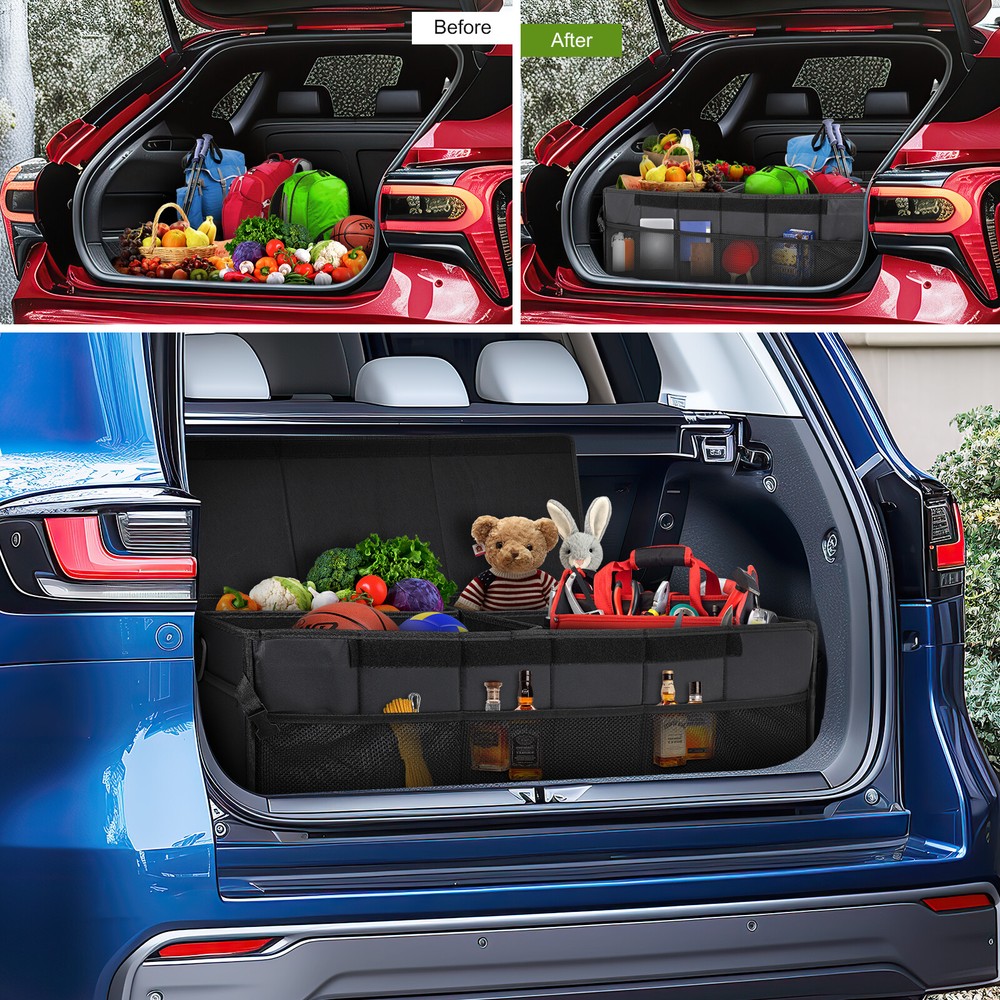 Trunk Cargo Organizer Foldable Storage Collapsible Box Bag For Cadillac XT5 XT6