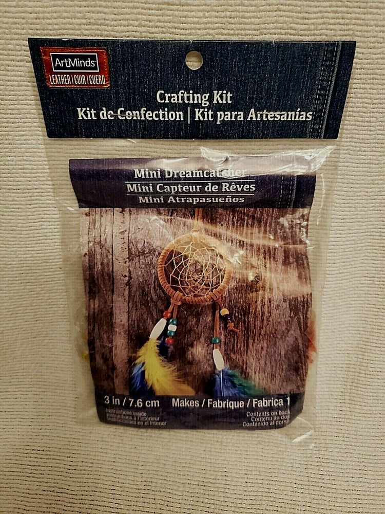 ArtMinds Leather Crafting Kit Mini Dreamcatcher 3"
