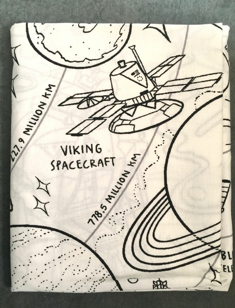 Eatsleepdoodle Space Explorer Pillowcase Color & Learn Planets Rockets with Pens