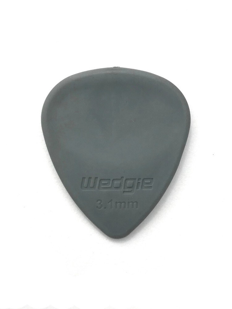 Wedgie Rubber Guitar Picks | 3.1mm | Medium | Grey | 18 pcs