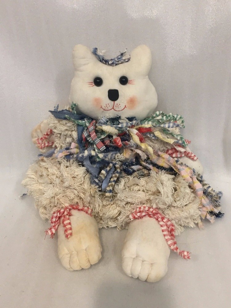 RAGGEDY Kitty CAT Scrappy CHENILLE Rag Doll 18"