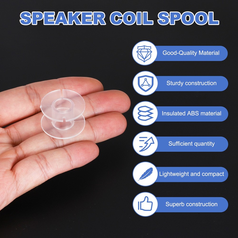 10pcs Speaker Crossover Bobbin Spools Coil, 26x15mm ABS Empty Spools