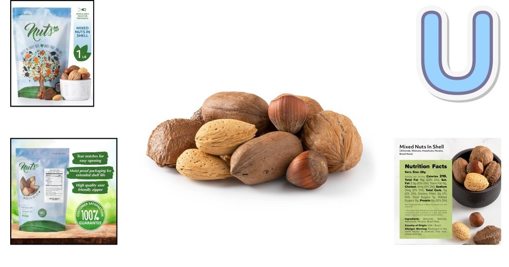 Nutty Fresh In Shell Mixed Nuts - 1 LB Resealable – Perfect for Snacking
