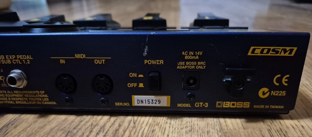 BOSS GT-3 GUITAR EFFECTS PROCESSOR PEDAL - TESTED / WORKS