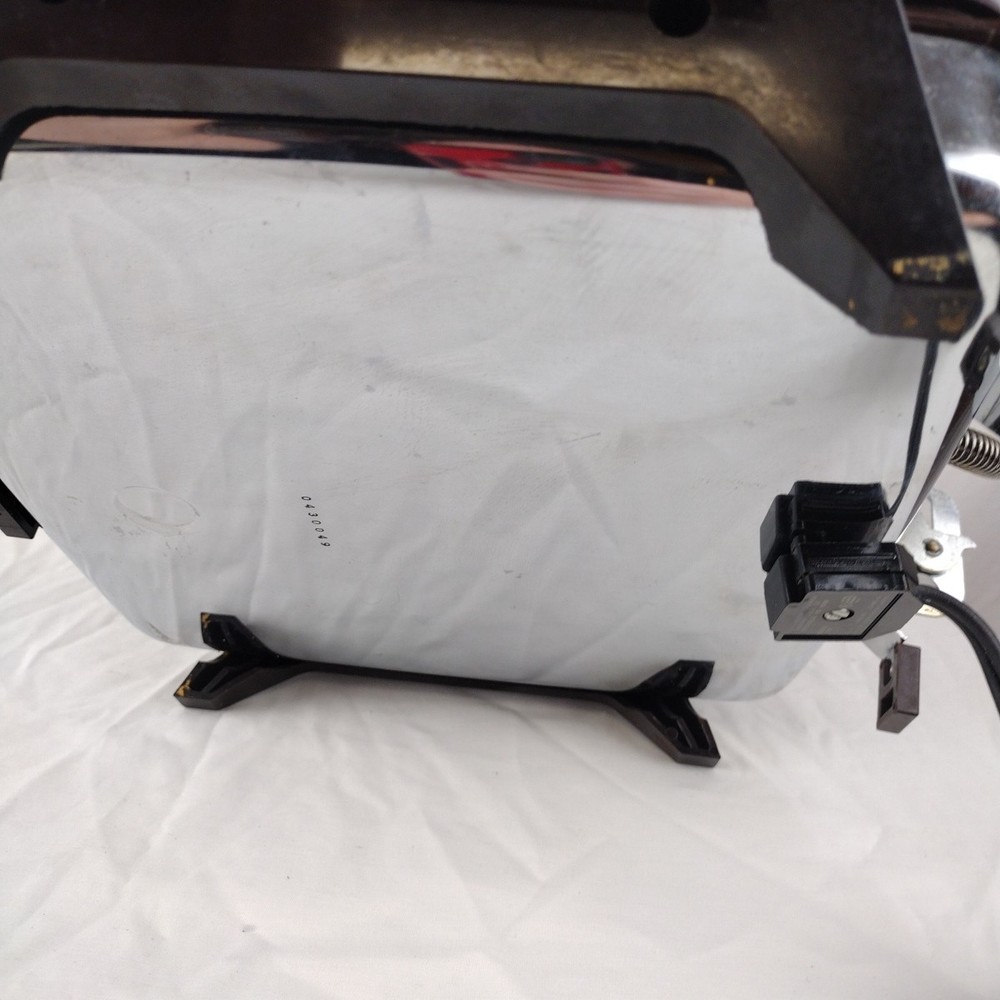 Toastmaster 269 Waffle Maker Griddle Reversible Plates Chrome