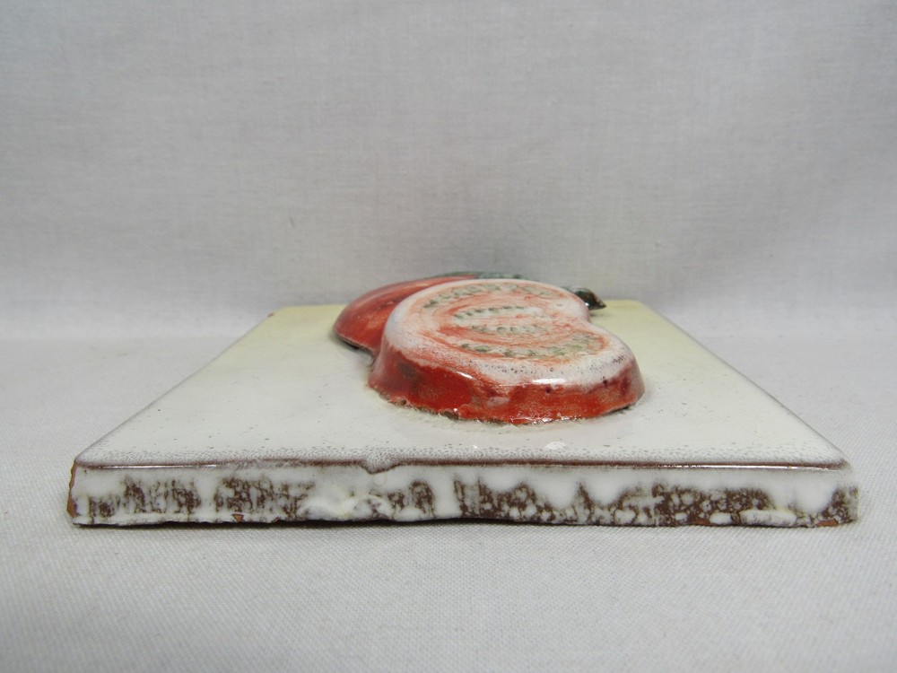 Vintage Glazed Raised 3D Tomatoes Wall Tile
