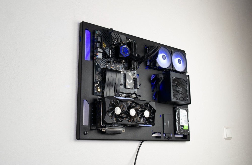 Wall Computer Case, Computer Wall Mount, Space Case, Open Case, Computer Case
