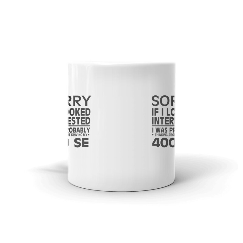 Thinking About Driving My 400 SE Coffee Tea Ceramic Mug Office Work Cup