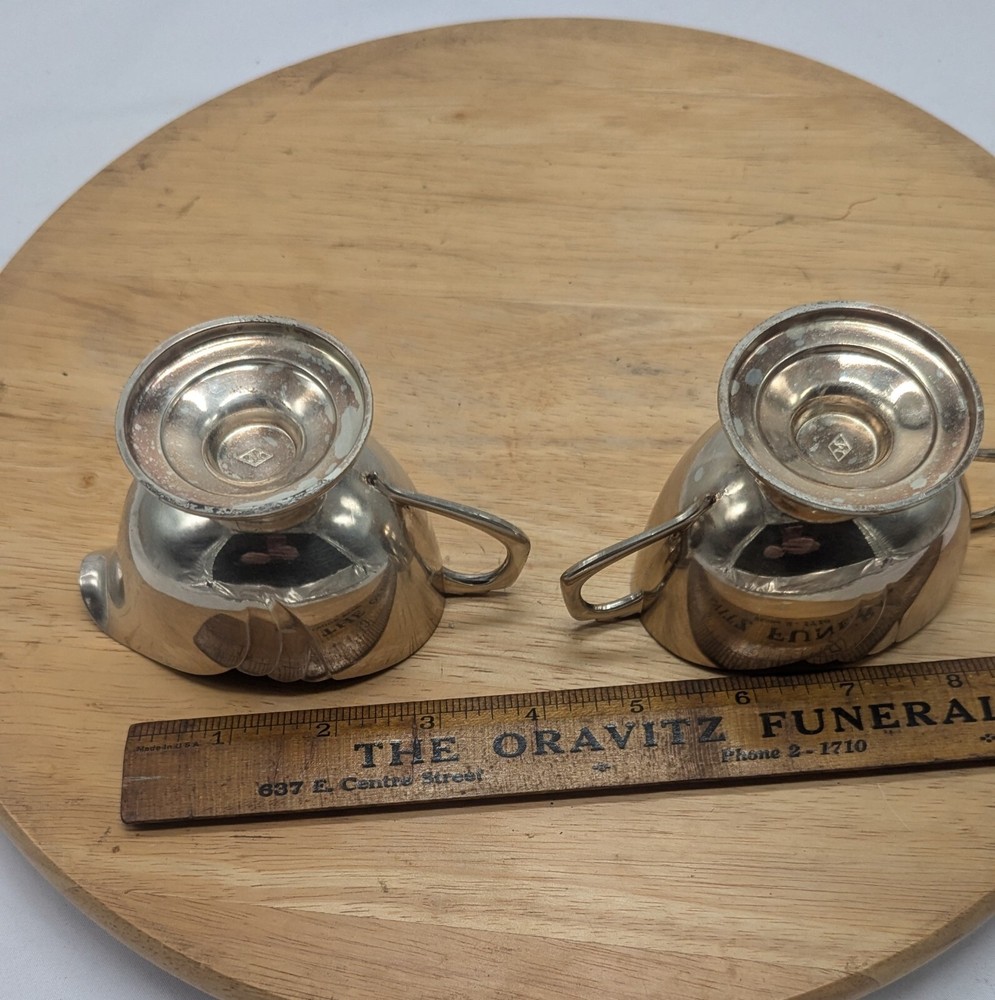 Silver Plate Creamer & Sugar Petite