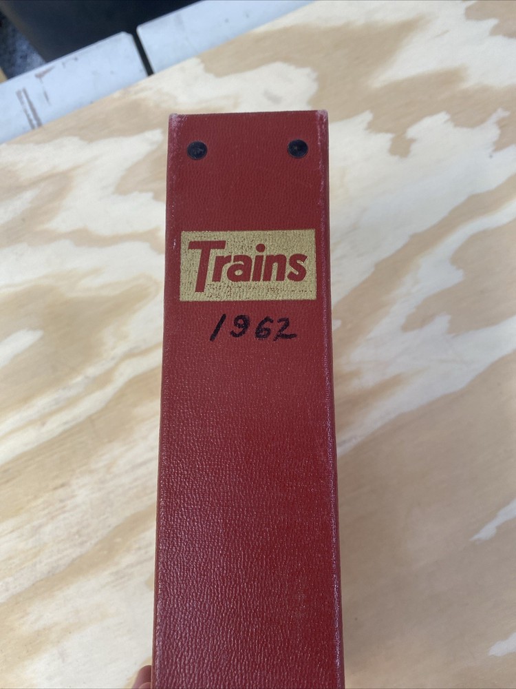Trains Magazine 1962 Full Set Binded