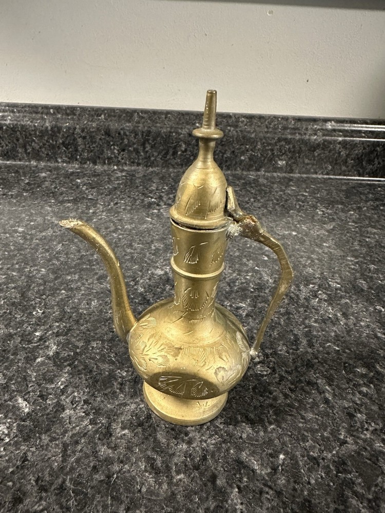 Miniature Solid Brass Pot Pitcher Made in India