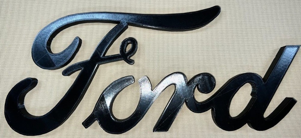 Ford Wall Art Logo Garage 3D Printed - Multiple Colors