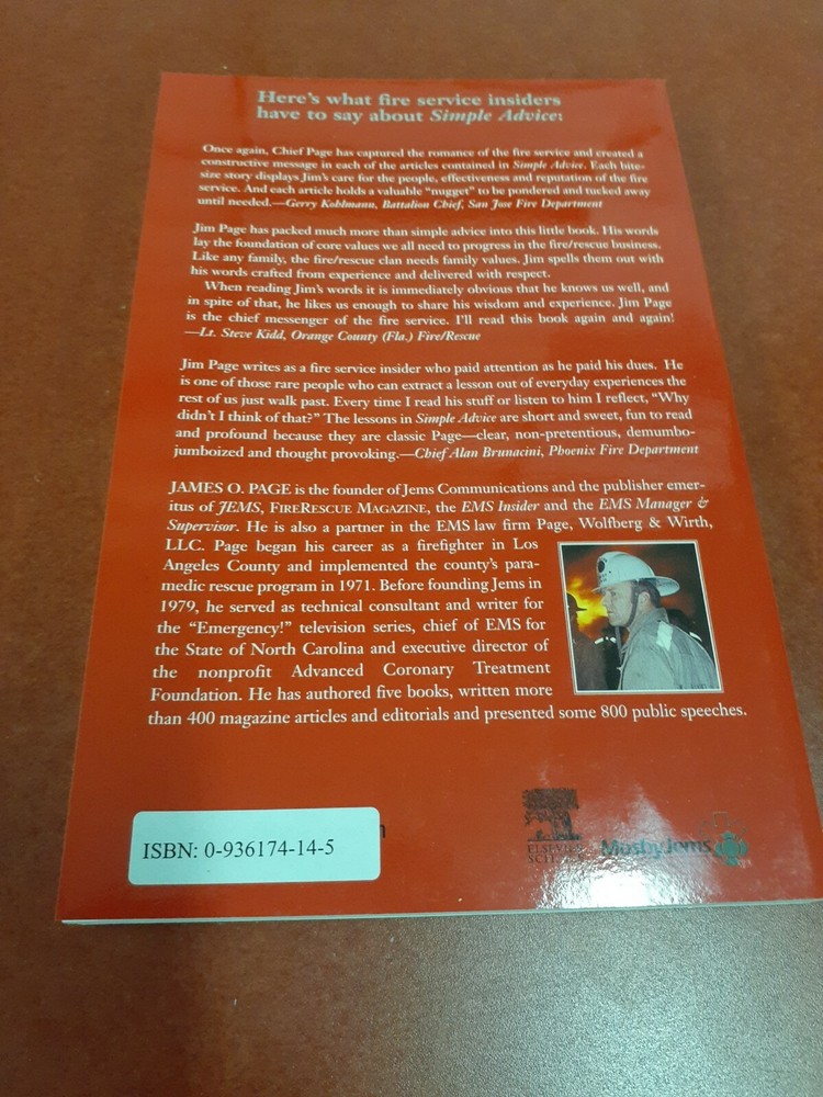 Simple Advice Paperback James O. Page