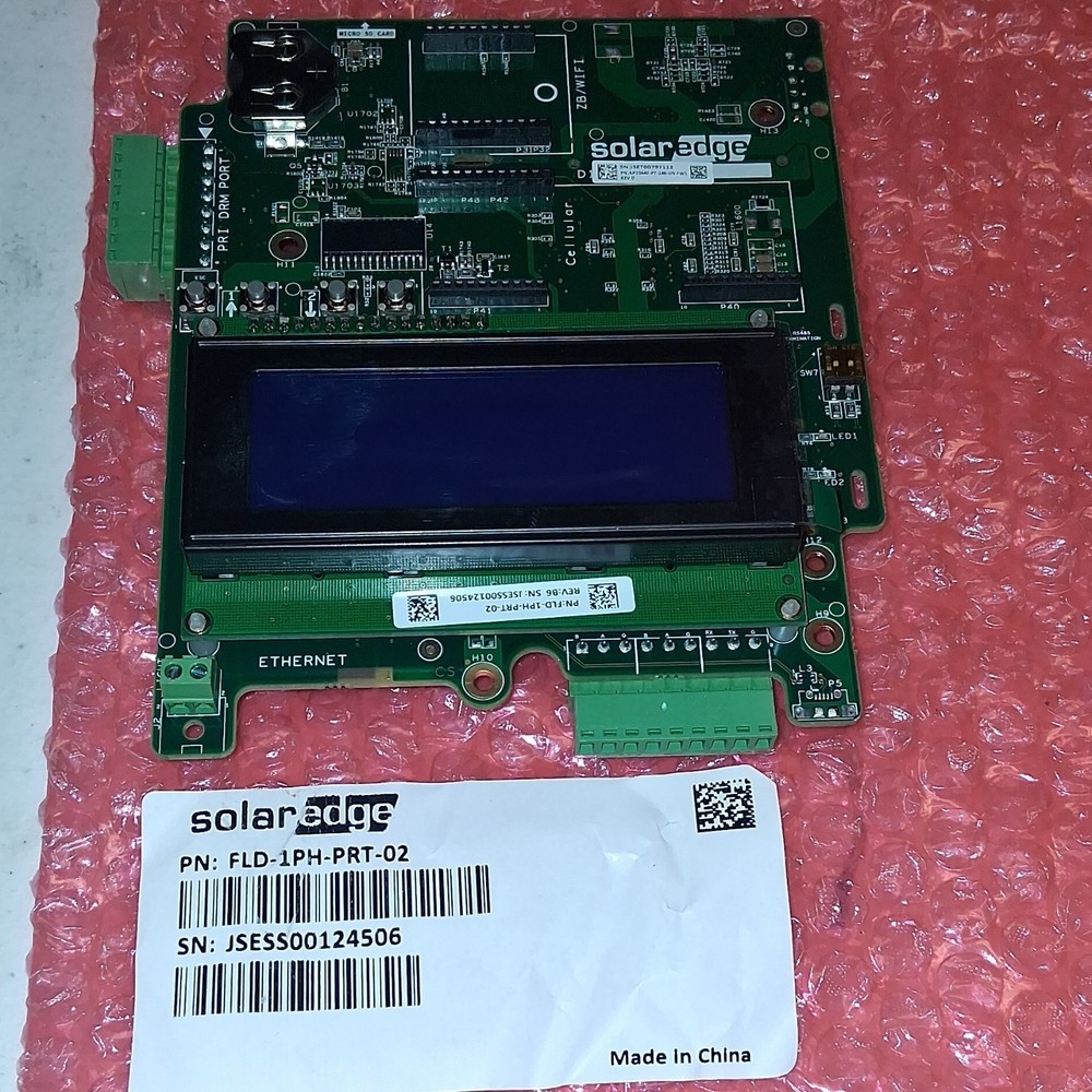 New SolarEdge FLD-1PH-PRT-02 Communication Board - Untested / Open Box