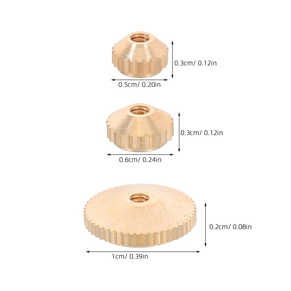 12 Pcs Clock Dial Movement Nut Diy Accessory Fixing Making Parts