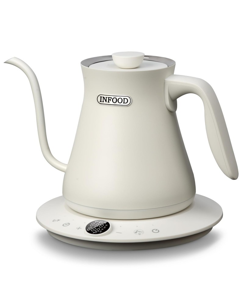 0.8L Gooseneck Electric Kettle, Precise Temperature Control for Pour Over Cof...