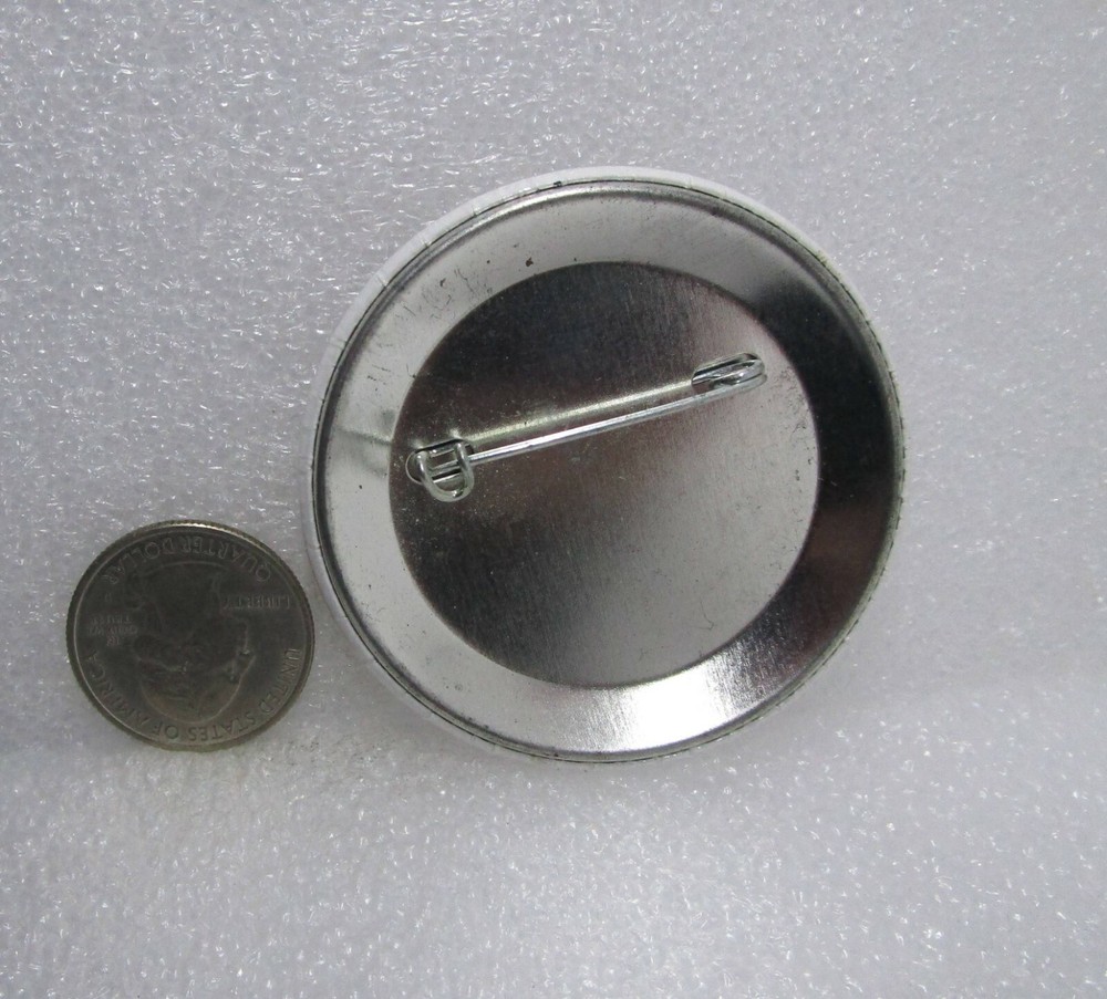 No Hunger Button Pin