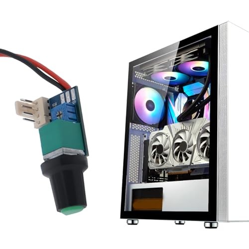 2pcs DC12V PWM Fan Speed ​​Controller with Push Switch for Fan Control