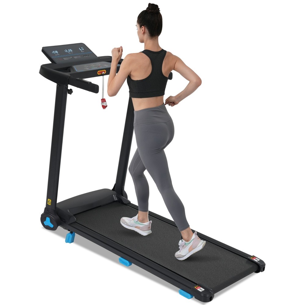 3.0HP 10MPH Foldable Treadmill 8% Incline Type C & USB Charge Station Bluetooth