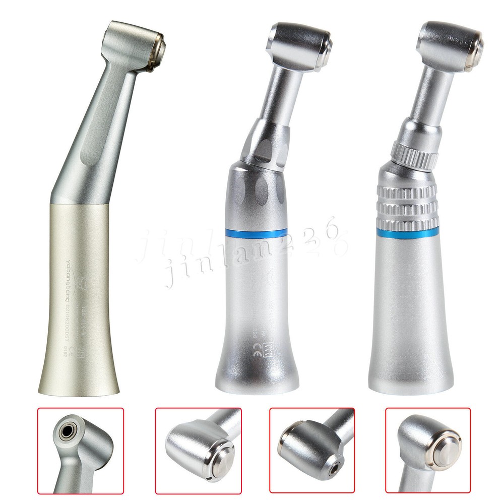 NSK Style Dental Slow Low Speed Contra Angle Handpiece Push Button E-type Attach