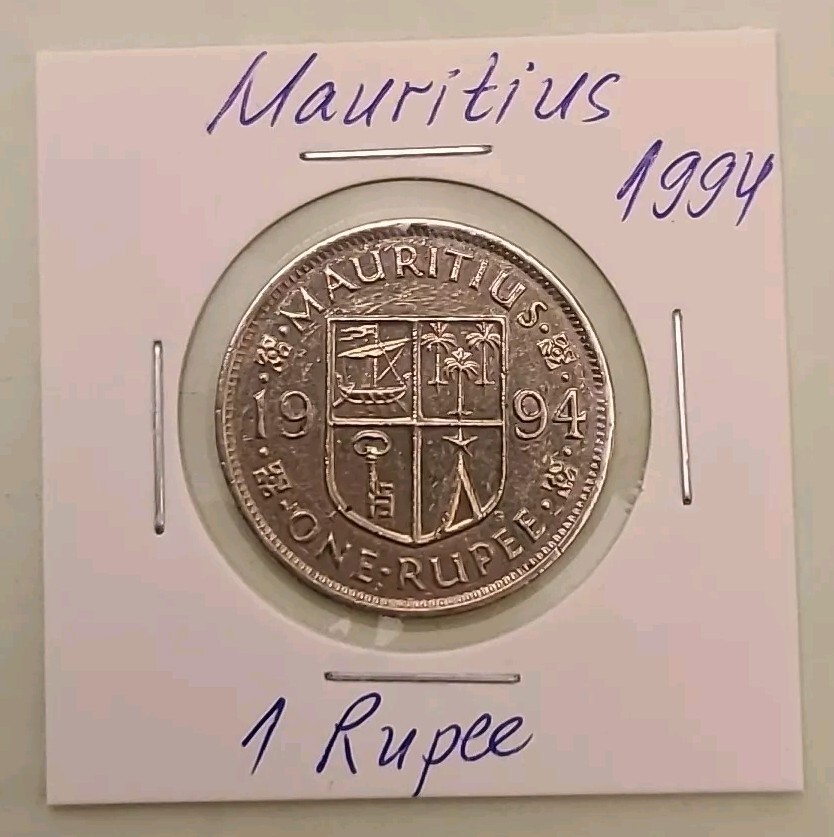 Mauritius coin, 1 Rupee, 1994