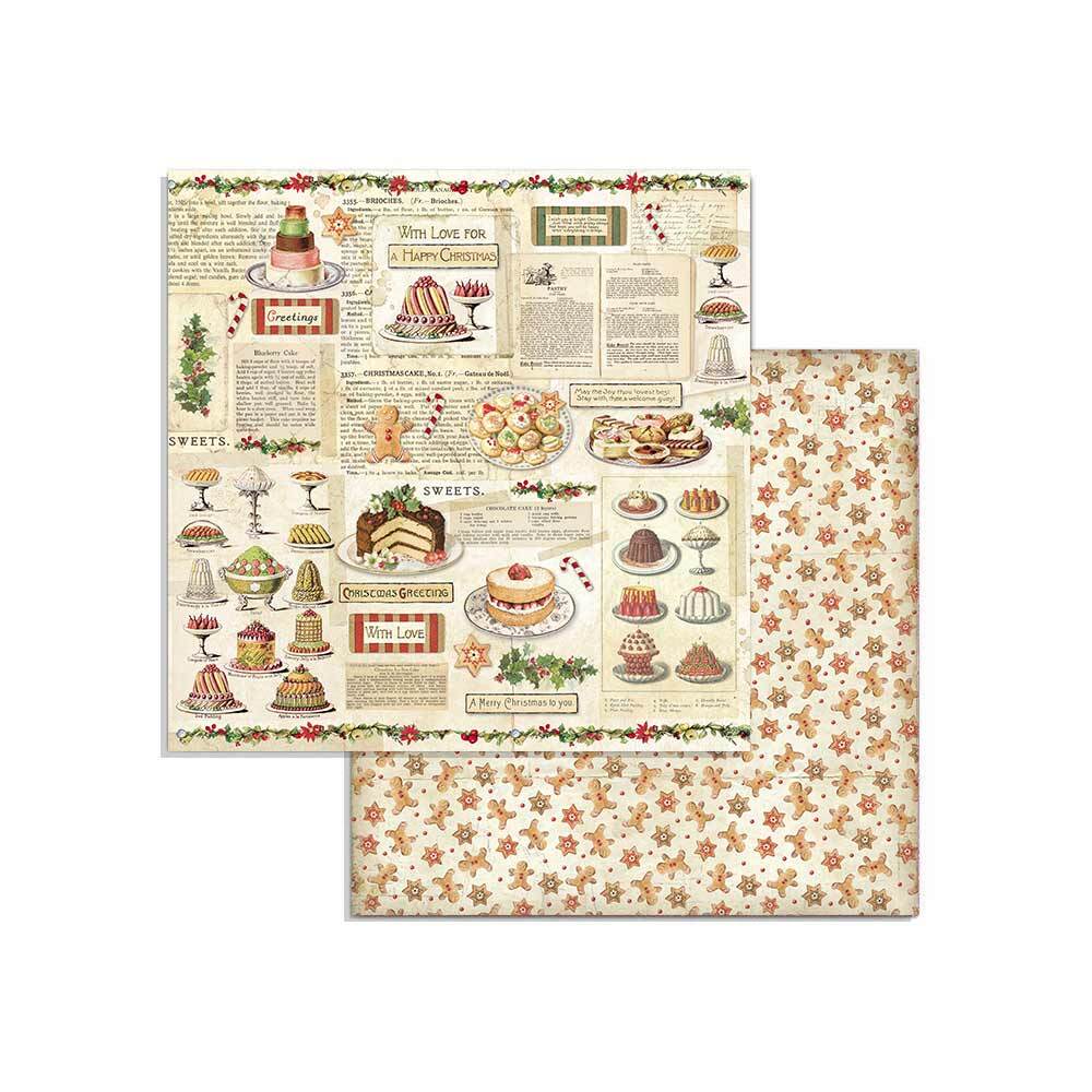 Stamperia CLASSIC CHRISTMAS - 8" X 8" - Double Sided - 10 Sheets