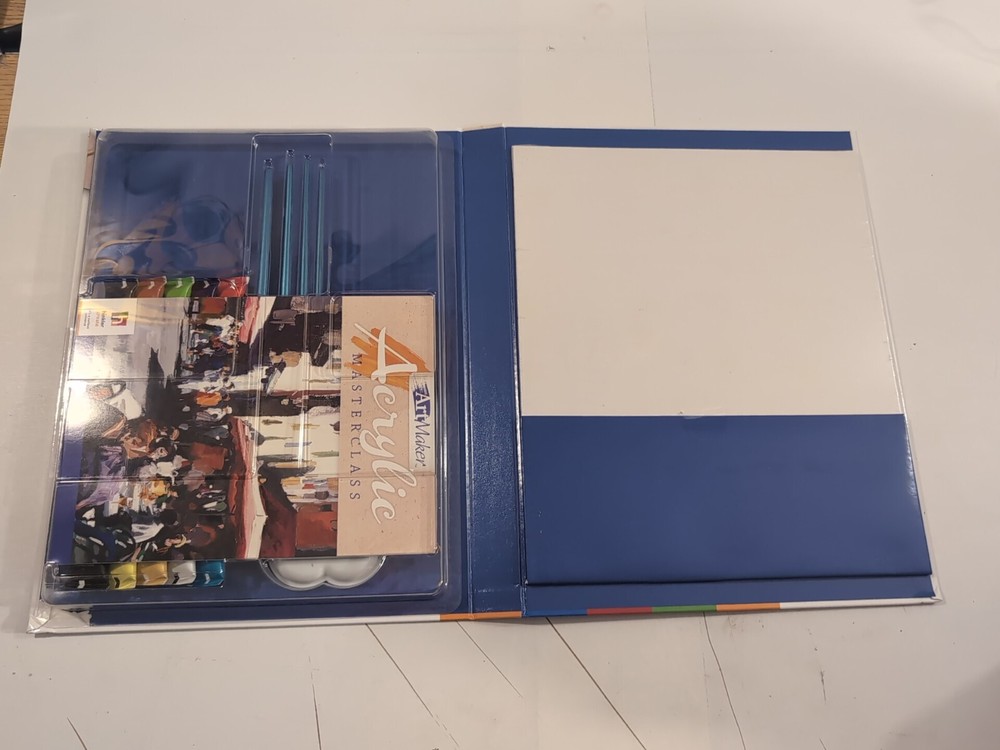 Art Maker Acrylic MASTERCLASS Complete Starter Kit + Instruction Book & Paper