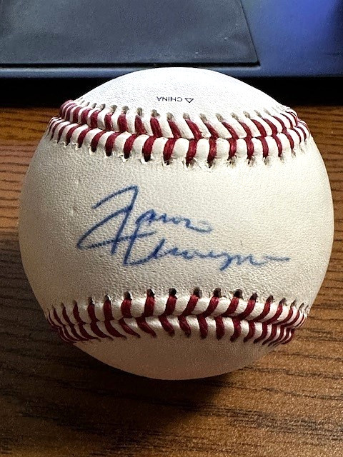 AARON THOMPSON SIGNED AUTOGRAPHED OL BASEBALL!  Pirates, Twins!