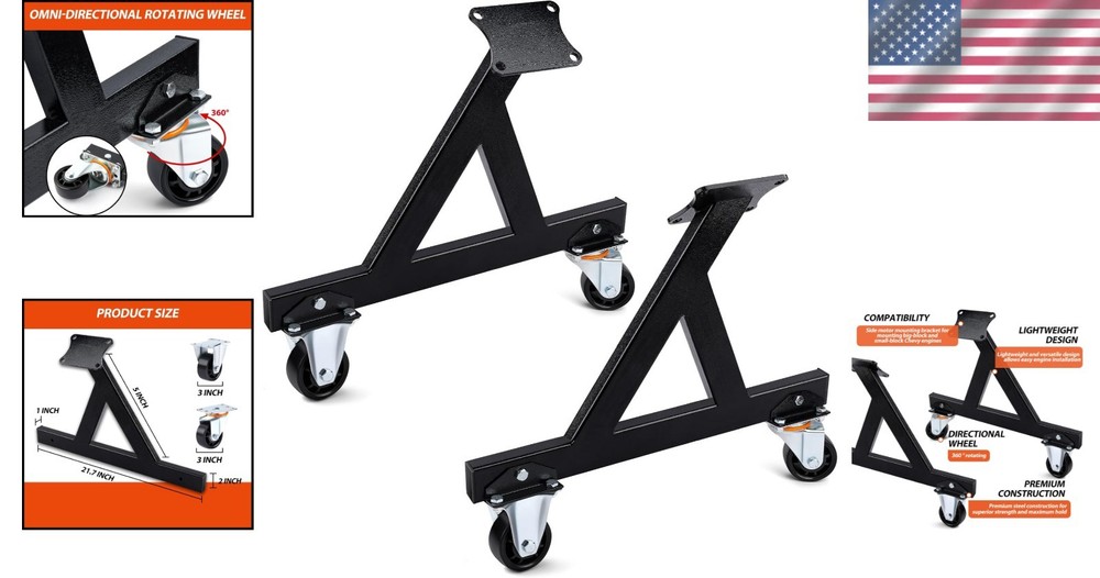 2 PCS LS Engine Mount Cradle - Precision Support for V8 Engines & Transmissions