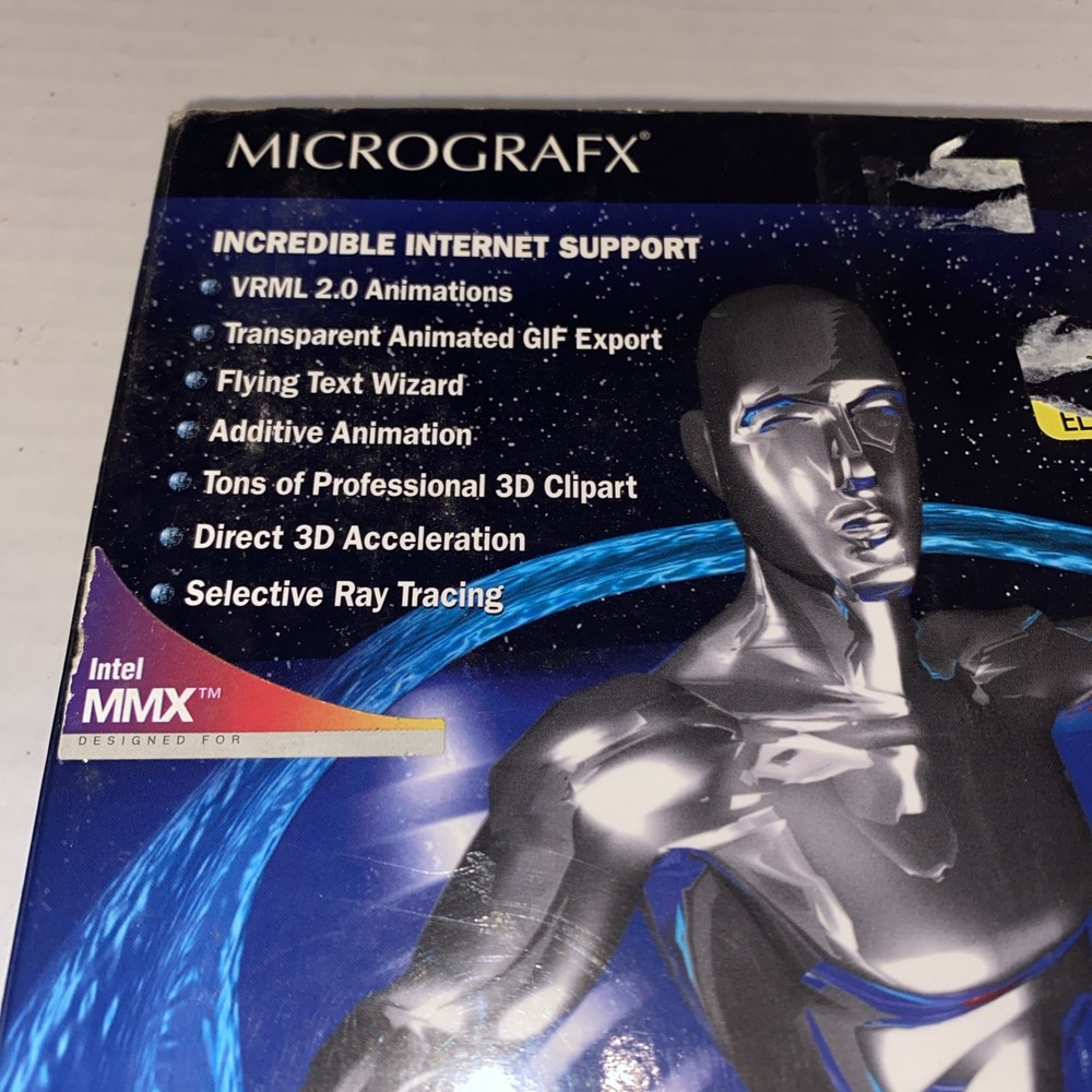 Micrografx Simply 3D 3.0 1997 Software Vintage Complete in Box EUC