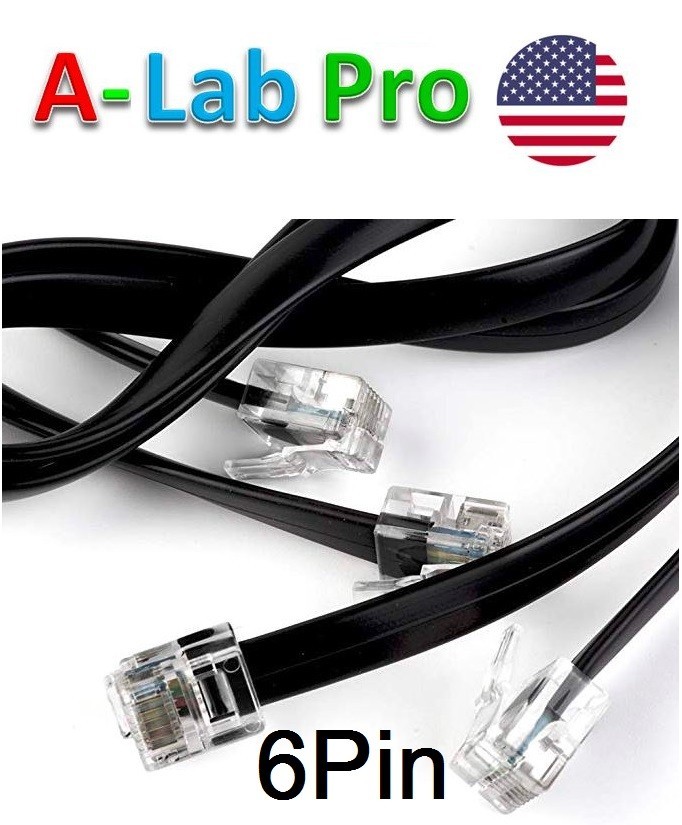 RJ25 Cable for Electronic Modules, 35 cm (4Pcs) 6p6c 6 pin