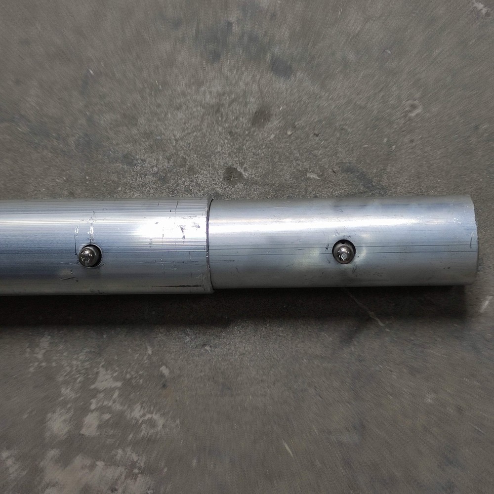 KRAFT TOOL 6' Aluminum Button Handle with Insert - 1-3/4" Diameter CC289