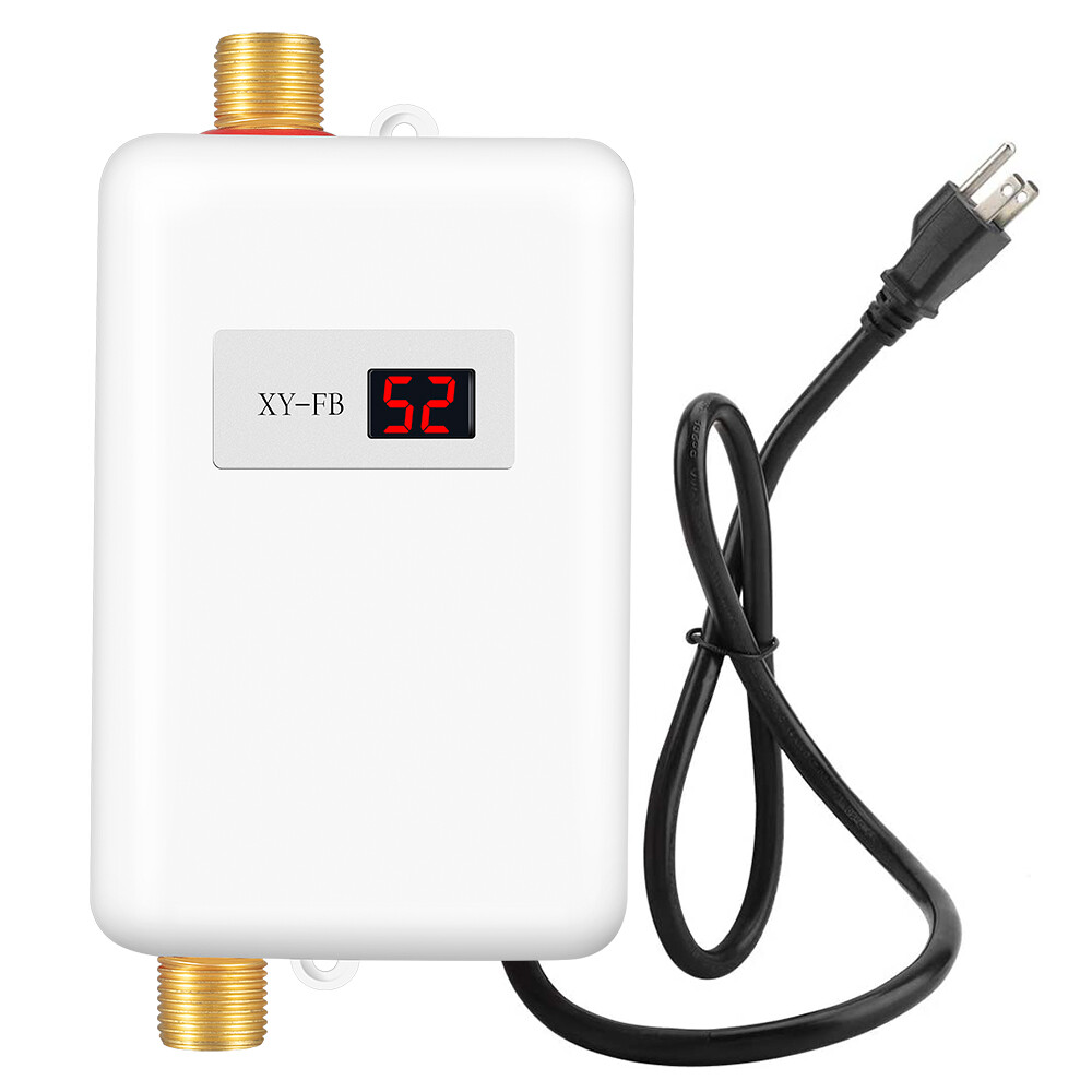 Electric Hot Water Heater Tankless Quick Instant Hot Water Heater 3000W 110V US