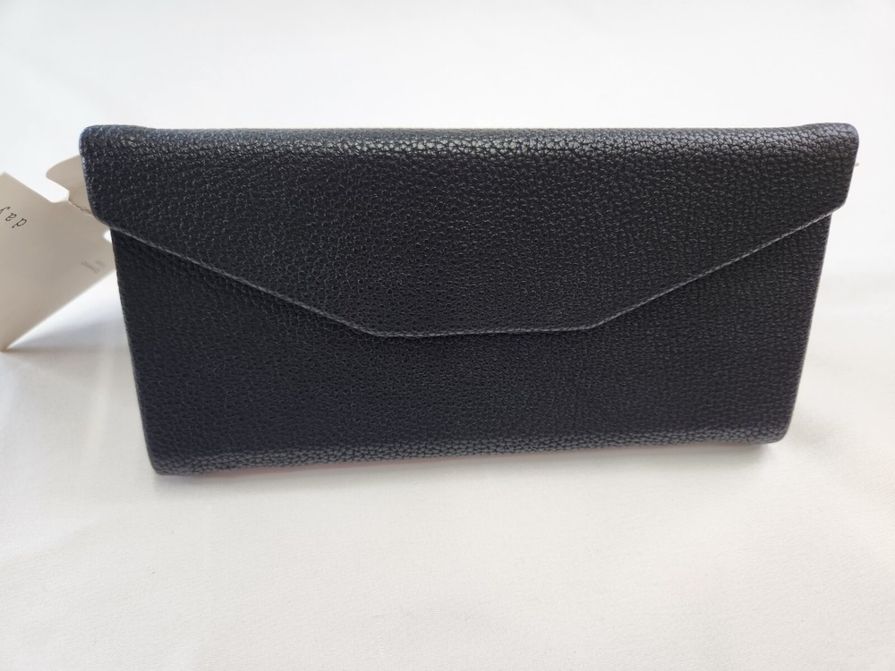 A New Day Womens Solid Black Collapsible Eyewear Case Soft Lining Fits Most