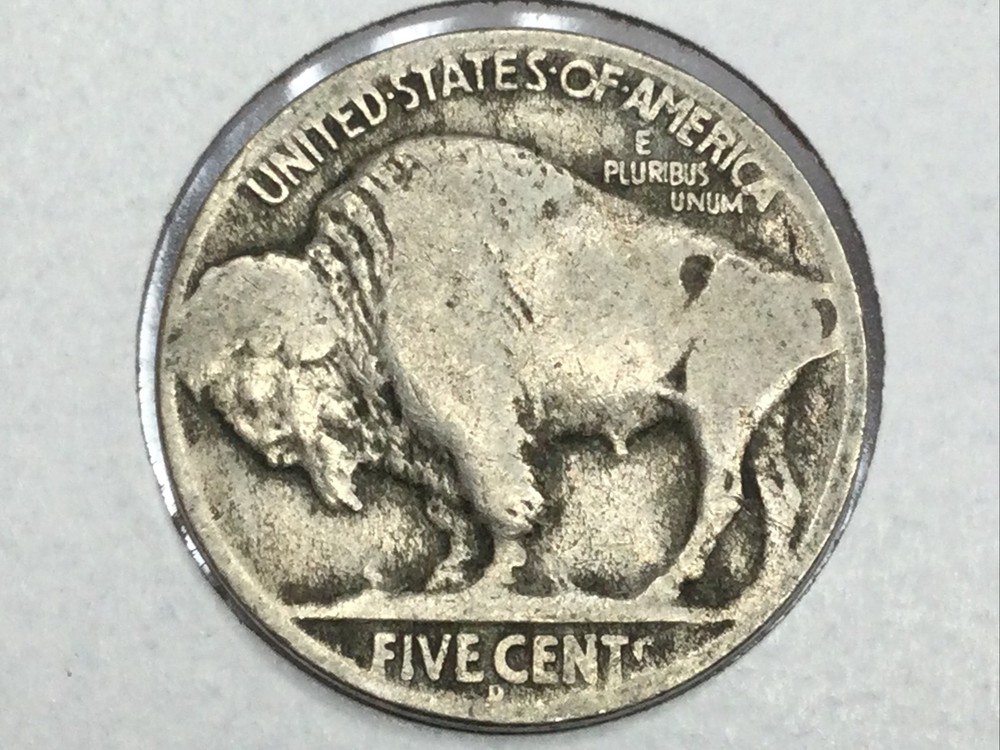 1926-D Buffalo Nickel in very good