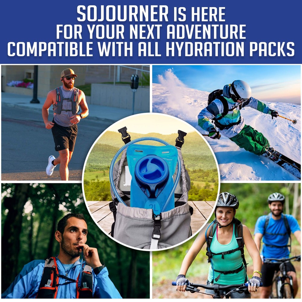 Hydration Pack Backpack Water Bladder - 2L Replacement Bladder - Compatible w...
