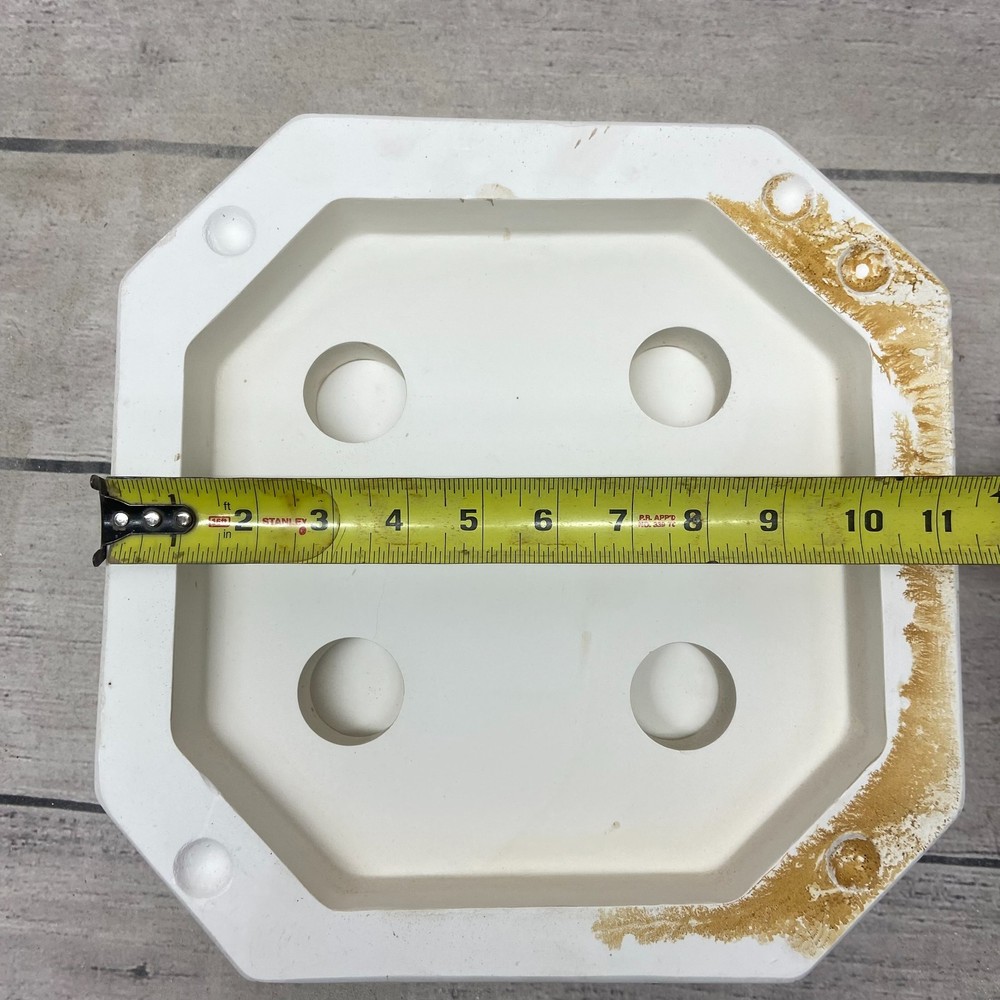Byron Molds Ceramic Casting Mold Octagonal Tray #B209