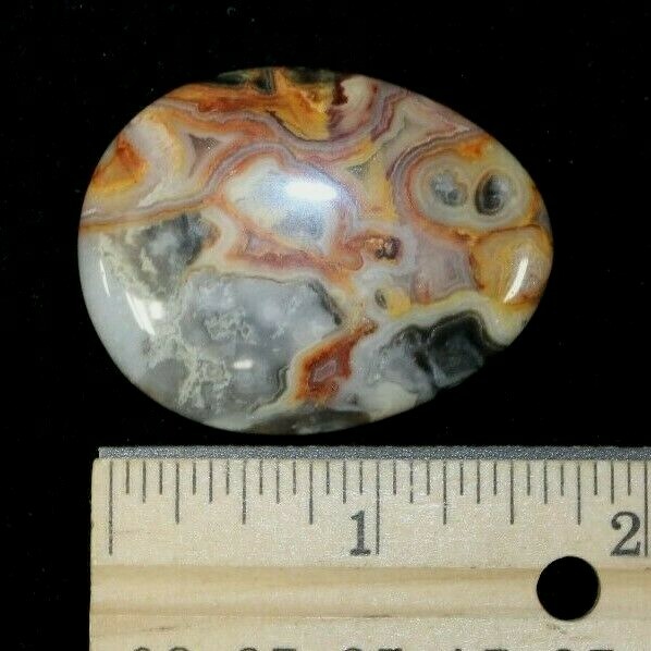 CRAZY LACE AGATE PALMSTONE **METAPHYSICAL**
