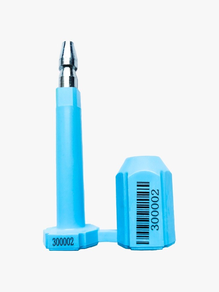 Security BOLT Seal for Cargo Containers, Blue Color, Numbered, 100 pcs BFSEALS