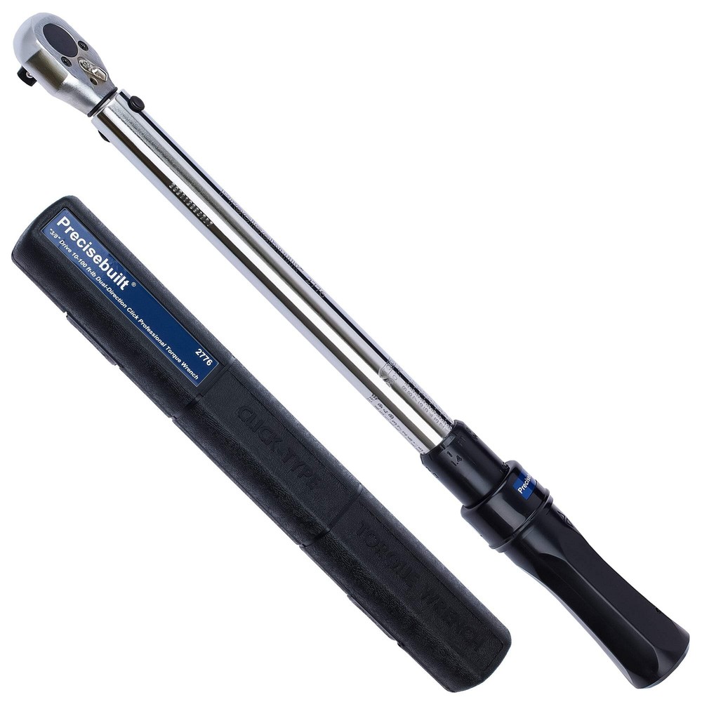 Precisebuilt 3/8" Drive 10-100 ft-lb (Nm) Dual-Direction Click Pro Torque Wrench