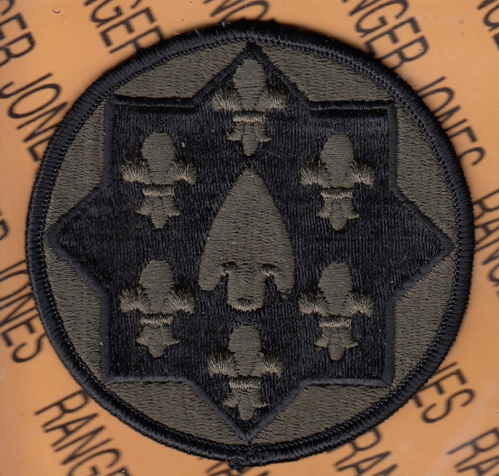 US Army 115th Support Group ~3" OD Green BDU patch m/e