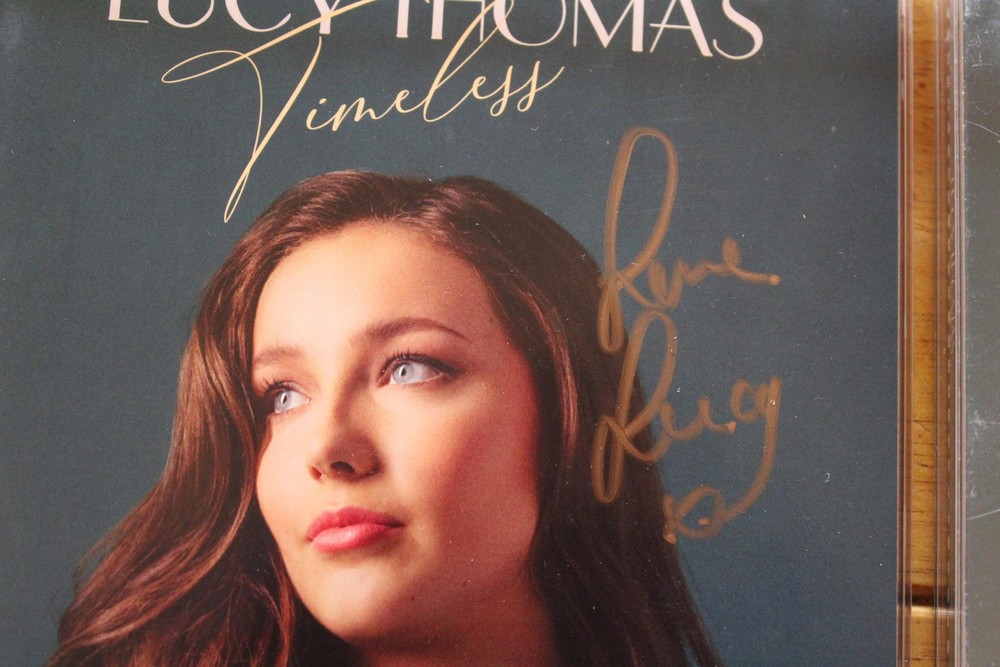 *NO DISC* SIGNED Lucy Thomas Timeless CD Cover Autograph Vocal Classical Auto