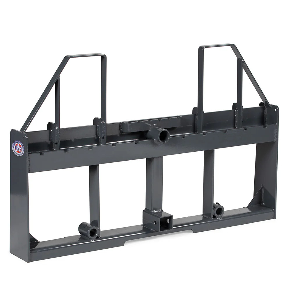 Titan Attachments USA Made Standard Series Step-Through Pallet Fork Frame, Grey