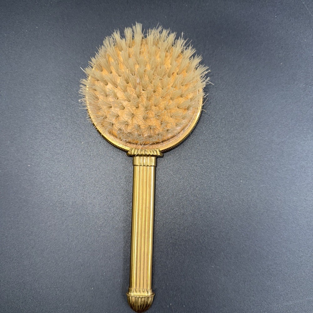 Vintage Brush with Gold Finish