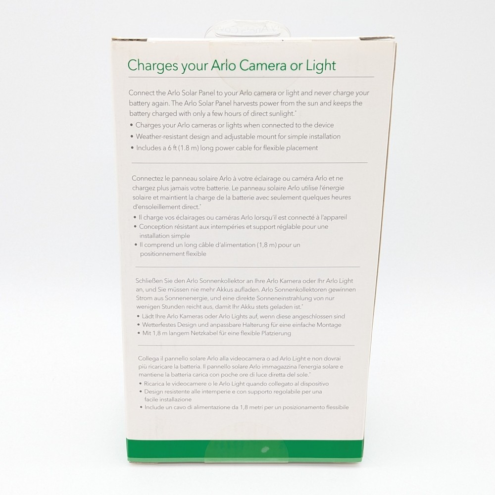 Arlo Solar Panel (VMA4600) Black - New in Box