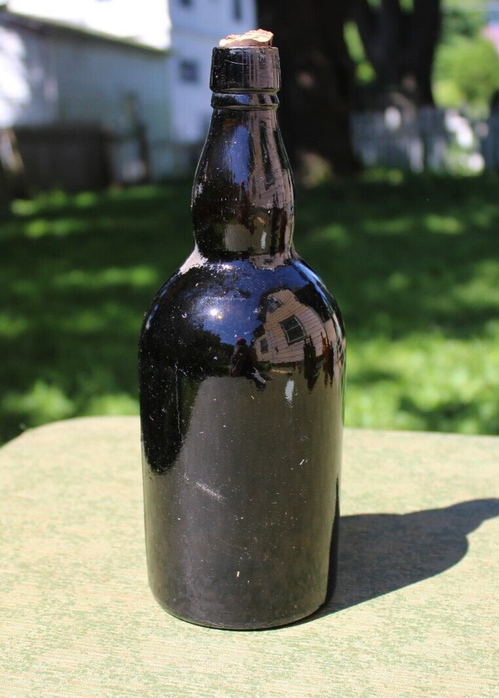 Vintage Dark Brown beer bottle 10.5" unbranded 178 on bottom