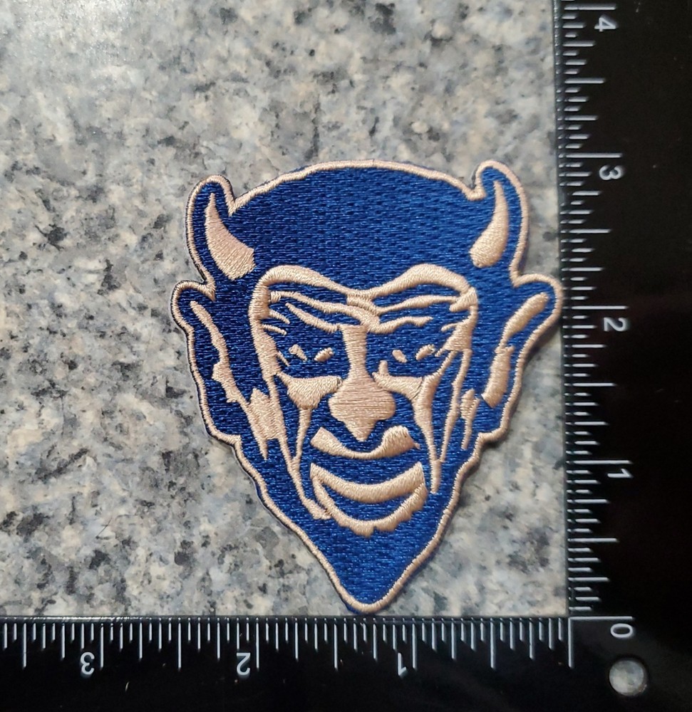 Duke Blue Devils Vintage Style Patch. Embroidered. Iron On Backing 3"x2.5"