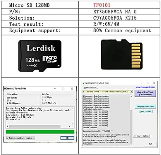 Durable 128MB Micro SD Card Pack - Great for Music & Text Storage (3 Count)