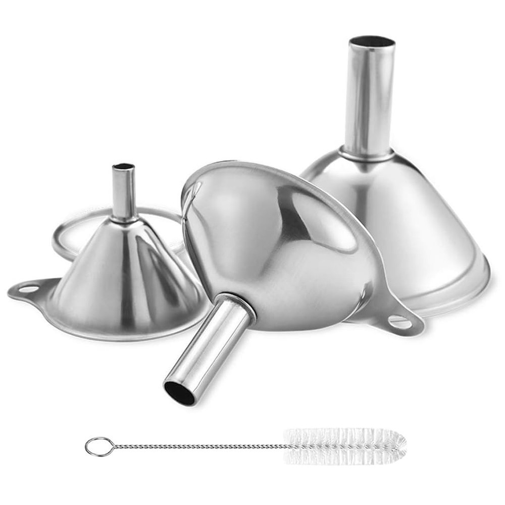 Versatile Mini Kitchen Funnel Set - 3 Sizes for Efficient Cooking & Storage