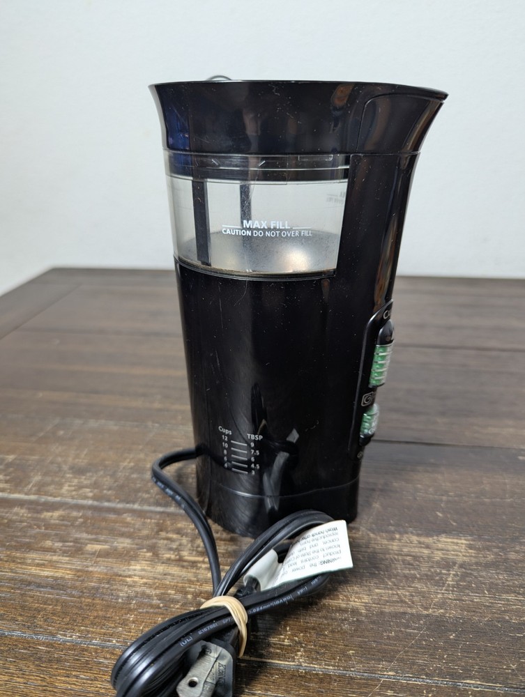 Mr Coffee IDS77 Blade Coffee Bean Grinder Select Fine Med Course Auto Timer